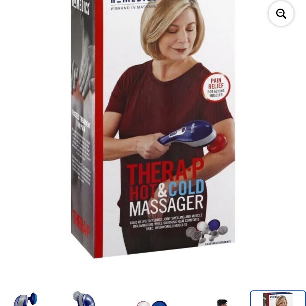 Homedics Thera-P Hot & Cold Massager - Red and Blue